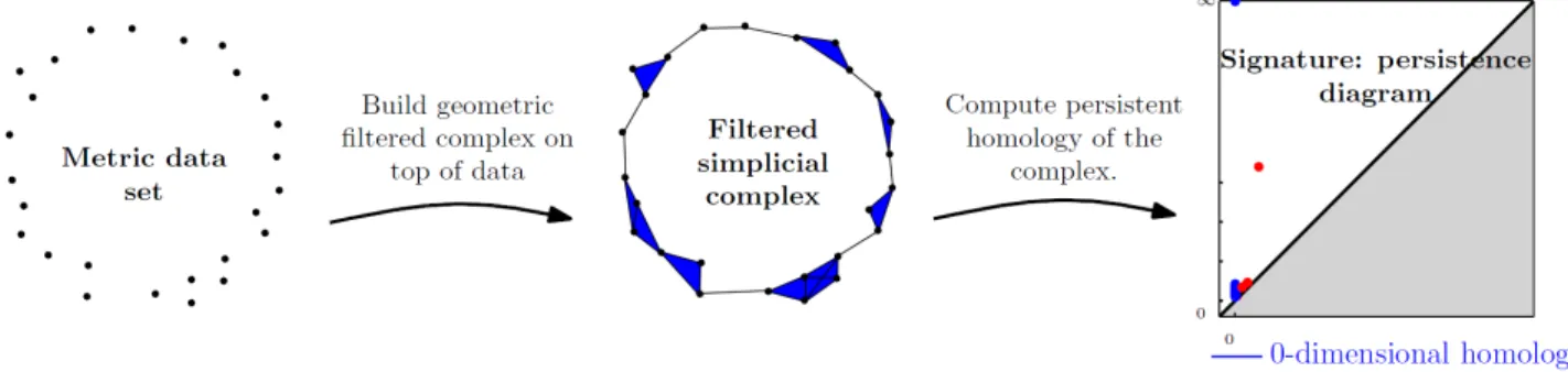 Figure 3.1: A classical pipeline for persistence in TDA.