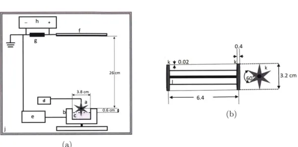 Figure  3-1:  (a)  Schematic  of the  apparatus  for  free  surface  electrospinning  from  wire electrode  on  star-shaped  spindles