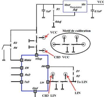 Figure 1 : Schematic of the LIN board. 