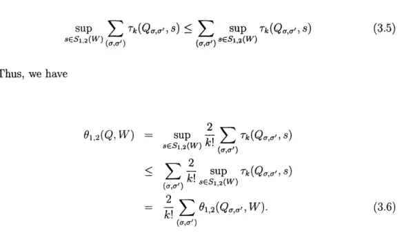 Figure  3-1:  A  1,2-conjugate  pair  of  permutations,  for  the  k  =  7  case.  Note  that  the two  permutations  are  identical  except  for  the  positions  of  1 and  2.