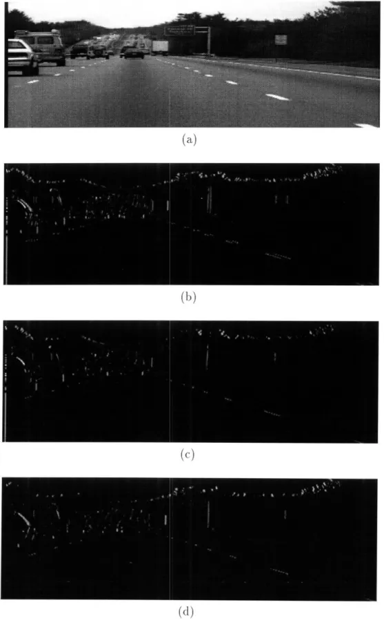 Figure  3-3:  Positive and  negative edges.  (a)  Original image.  (b)  All edges.  (c)  Positive edges  only