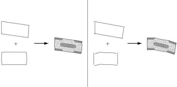Figure 10. Displacement solution after the 1st and 28th iterations. Contributions of the macro and micro scales to the