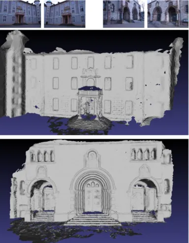 Fig. 6.  Top to bottom: 2 images of entry-p10 and 2 images of Herz-Jesu-p25; 