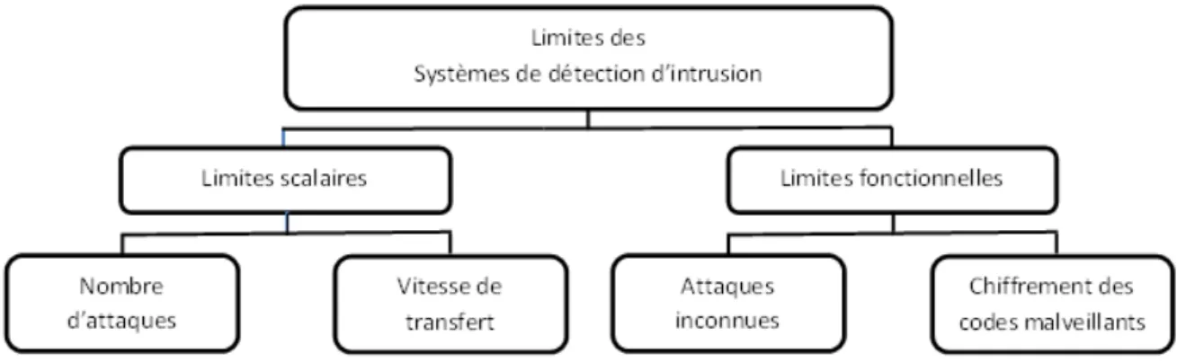 Figure 1.10 – Les limites du système de détection d’intrusion