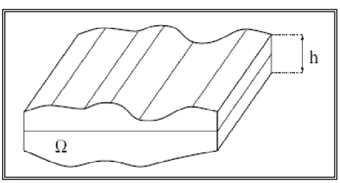 Figure I-7  :  Membrane d’épaisseur variable. 