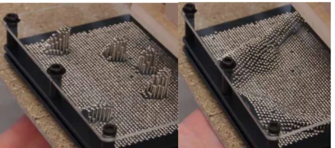 Figure 6 Left: Early explorations in noteplay (in a chord)  Right: Early explorations in landscape play