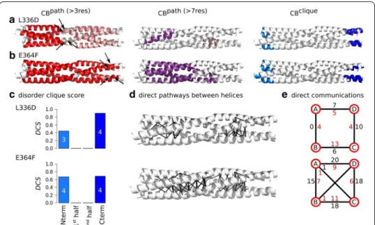 Fig. 7  Inter-residue communications in L336D and E364F variants of MeV PMD communication