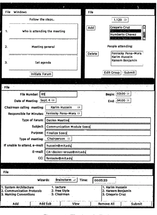 Figure  4-4:  The  Agenda  Tool