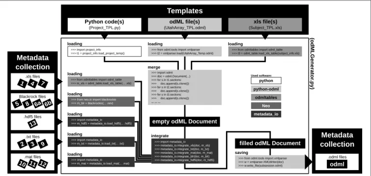 FIGURE 7 | Schematic workflow for generating odML files in the reach-to-grasp experiment