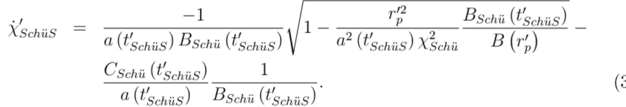 Fig. 8 : Trajectoire des rayons lumineux émis par la source (S) jusqu’a leur entrée dans la sphère de Schücking