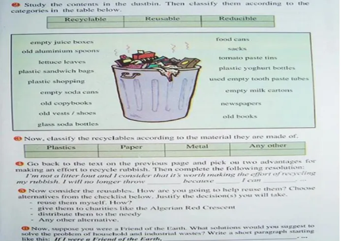 Figure 3.5: Sample Task Reflecting the Principle of Learners’ Autonomy 