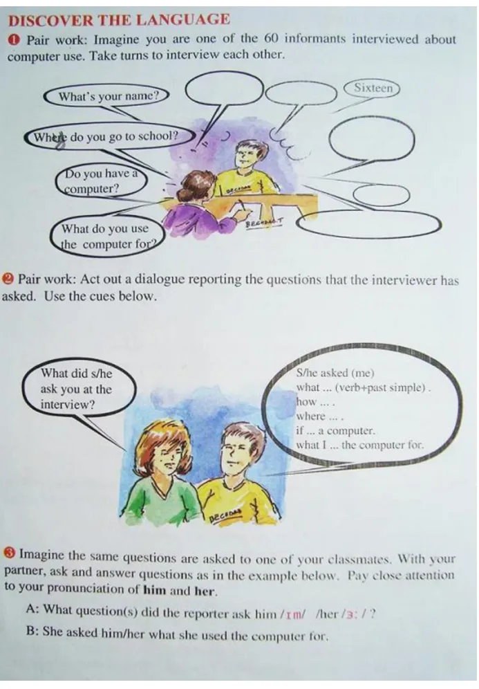Figure 3.8: A Sample Pair Work Task in “At The Crossroads” Textbook (Sequence 3, p. 84) 