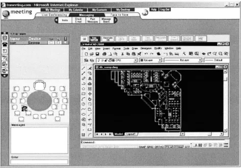 Figure 3-12:  Real-time  Application  Sharing and Interaction (CAD)