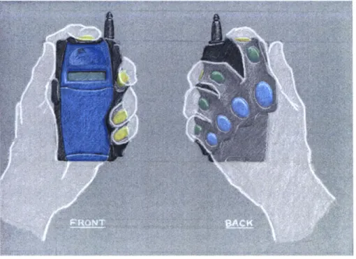 Figure  3-1.  Artistic rendering  of ComTouch  j Artistic rendering  of ComTouch  mobile phone  holder concept