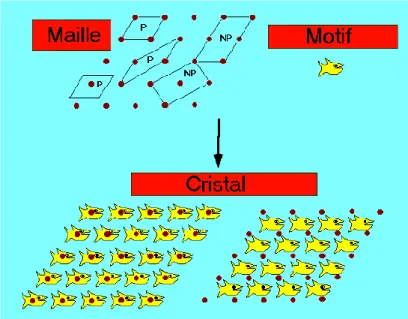 Figure 8: Cristal = Motif + Réseau 