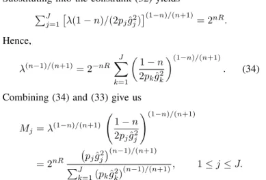 Figure 3 illustrates the resulting performance as a function of the rate for several values of 