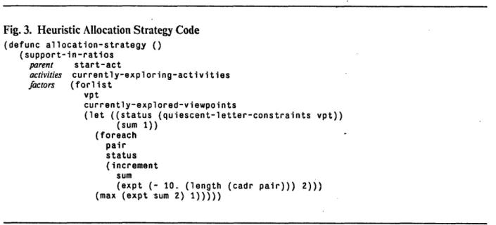 Fig.  3.  Heuristic  Allocation  Strategy  Code