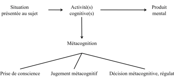 Figure 2  Schéma du processus métacognitif adapté de Noël [21] 