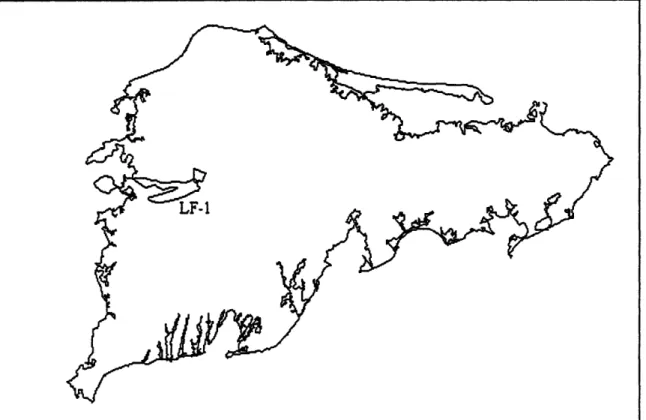 Figure 2-4 Map of LF-1  Plume  in Upper Cape Cod
