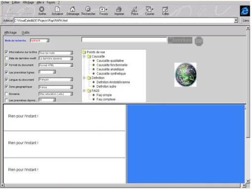 Figure 38 : Interface du module de reformulation [NAI 99] 