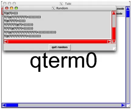 Figure 4.2: Random generation of terms recognized by a given state