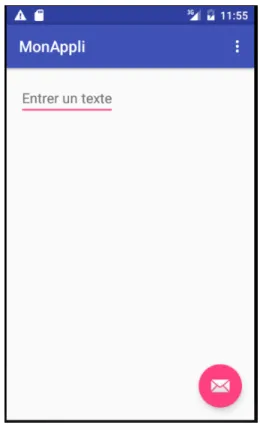 Figure 3.7 – Premier test de l’application modifiée