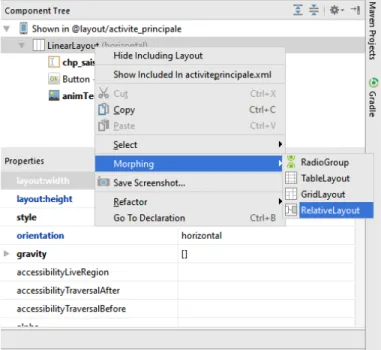 Figure 3.12 – Modification du layout