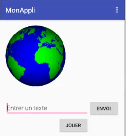 Figure 3.14 – Ajout d’un bouton pour lancer le jeu