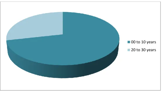 Figure 2.1.  Teachers’ Work Experience. 