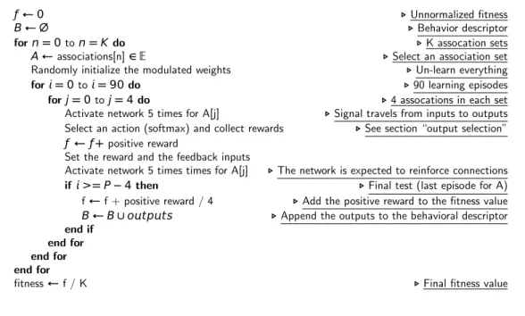 Fig. 7. Algorithmic view of the fitness function.