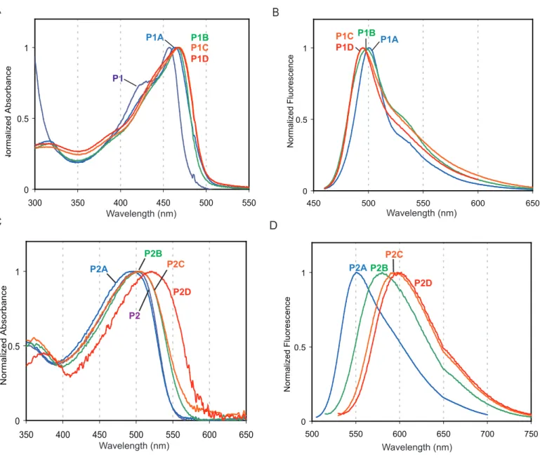 Figure S7.  Thin-film Spectra of Polymers.  
