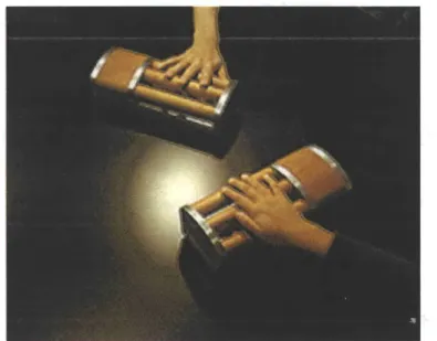 Figure 2-4:  inTouch  support  synchronous,  analog,  tactile  communication  between  two  peo- peo-ple.