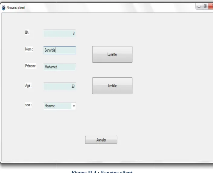 Figure II.4 : Fenetre client 