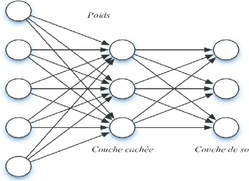 Figure 2.4 : Un Perceptron multicouche. 