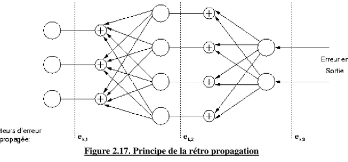 Figure 2.17. Principe de la rétro propagation 
