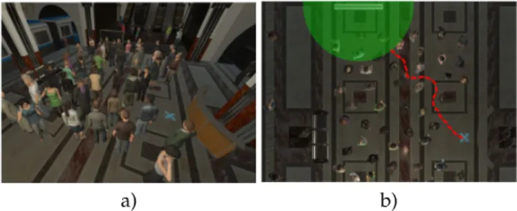 Fig. 5. Snapshots of the environment under two different points of view.