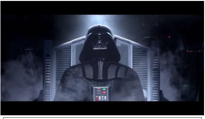 Figure 8: The birth of Darth Vader as he is known and seen in the original trilogy 