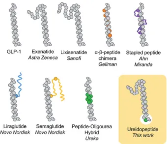 Table 1 Bioactivity in cAMP production functional assays using HEK293 cells transfected with GLP-1R and the mouse plasma half-life of GLP-1, exenatide, lixisenatide and cognate monosubstituted analogues