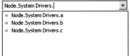 Figure  5-1:  The  search  box  provides  a drop-down  list  of  possible  completions  when entering  names  in  the  document  coding editor.