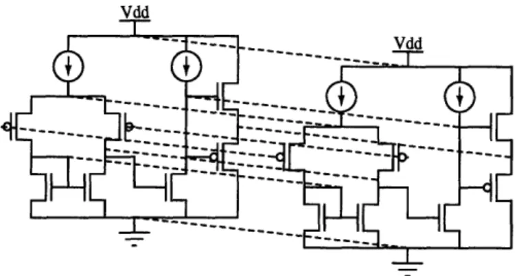 Figure  1-5:  In  traditional  circuit  design,  to  improve  matching  between  components, devices  are  simply  increased  in  size,  or  multiple  devices  are  placed  in  parallel,  as shown  in this  double-width  operational  amplifier.