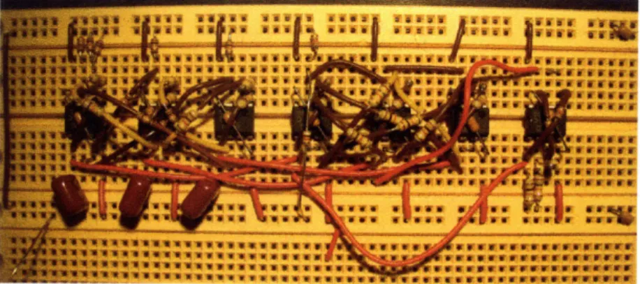 Figure  2-8:  A photo  of  the  static  constraint  solving  test  circuit.