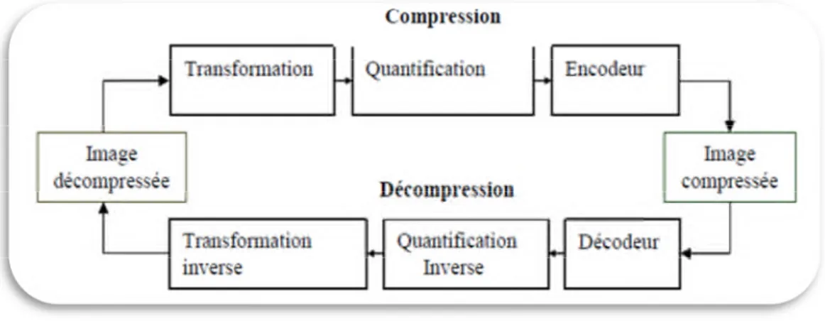 Figure I.1 : Schéma générale de compression/ décompression.