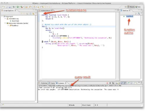 Fig. 4. Overview of XQDT user interface.