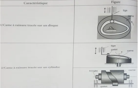 Figure II.5 : Cames à plateau [8] 