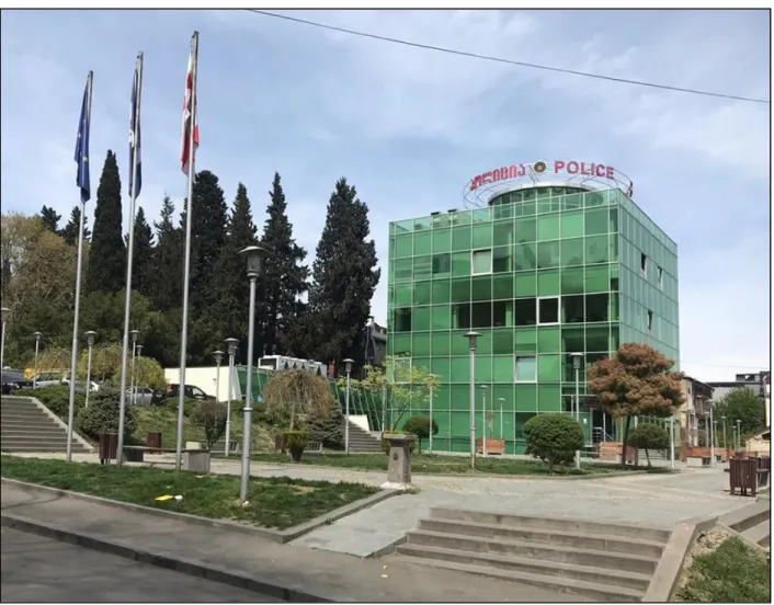 Figure 6.15 The new transparent Old Tbilisi division police station on Tabukashvili Street in Tbilisi 