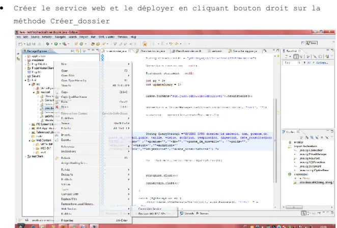 Figure 14 créer un service web sous eclipse