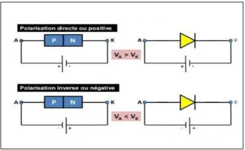 Figure 1-13:Symbole d’une diode à jonction [1] 
