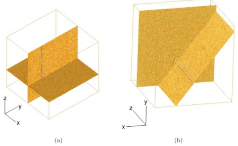Fig. 6 Correlation residuals for a longitudinal (a) and transverse (b) motion. The ring artifacts are clearly visible, and the locations of the two rotation axes when a transverse motion is applied.