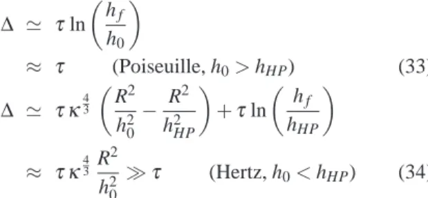 Figure 4 displays the variations of several quantities in the course of a T 1 process with a given set of parameters (h 0 = 10 − 2 R, κ = 3.10 − 3 )
