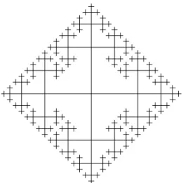 Figure 5.1: Part of the infinite 4-regular tree which is a Cayley graph corresponding to the free group on two generators